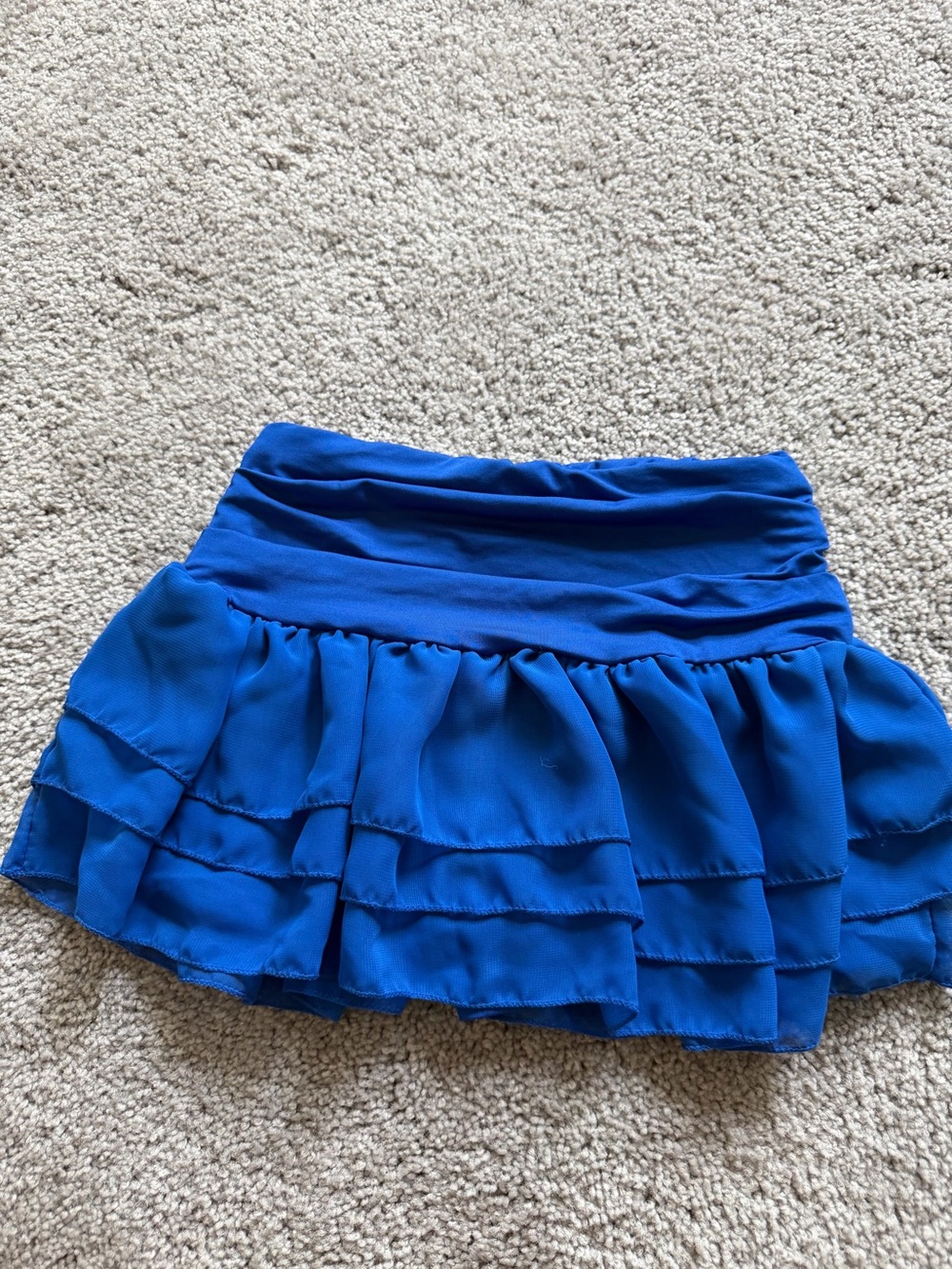 Women’s Royal Blue Tiered Ruffle Skirt